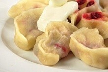 Рецепт - Вареники с рябиной и яблоками