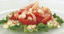 Рецепт - Салат с креветками и грейпфрутом (2)