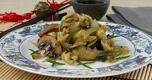 Рецепт - Цыплята с грибами