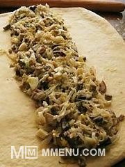 Приготовление блюда по рецепту - Кулебяка с капустой и грибами. Шаг 4