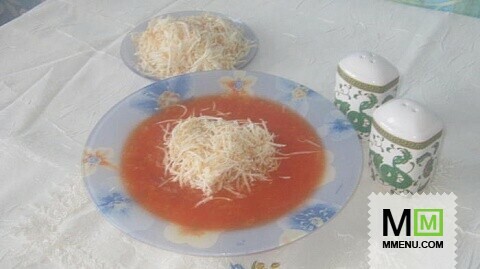 томатный суп с копченным сыром