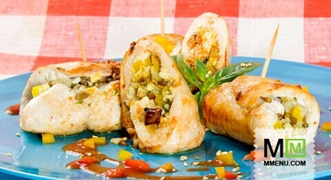 Рулетики из куриного филе с кунжутом Рулетики из куриного филе с кунжутом