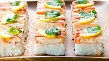 Рецепт - Кани но оши зуши (суши с крабовым мясом)