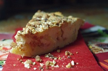 Рецепт - Пирог с рабарбаром и яблоками 