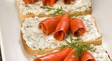 Рецепт - Бутерброды с кетой