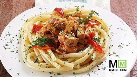 Гуляш из курицы с лечо Гуляш из курицы с лечо