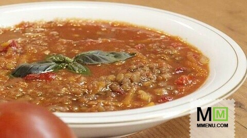 Томатный суп с чечевицей - видео рецепт