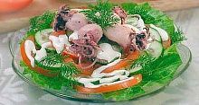 Рецепт - Салат с каракатицей