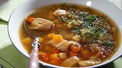 Рецепт - Суп из овощей с белыми грибами