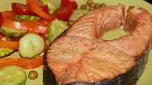 Рецепт - Стейк из лосося запеченный в меде
