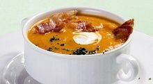 Рецепт - Тыквенный суп-пюре с беконом