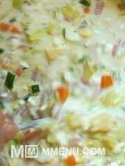 Приготовление блюда по рецепту - окрошка на йогурте. Шаг 5