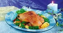 Рецепт - Утка с яблоками