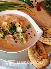 Приготовление блюда по рецепту - Сливочный суп с брокколи и кукурузой. Шаг 10
