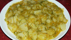 Рецепт: Простая тушеная картошка