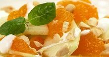 Рецепт - Мандариновый салат с орехами