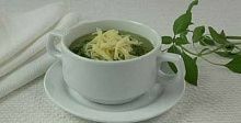 Рецепт - Зеленый суп-пюре с сыром