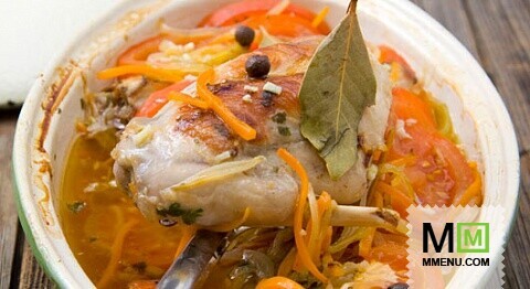 Кролик с овощами Кролик с овощами