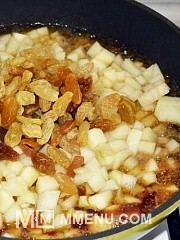 Приготовление блюда по рецепту - Мраморные блины с грушево-яблочной начинкой. Шаг 5