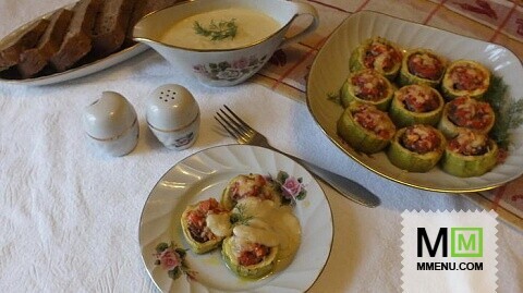 Фаршированные кабачки Фаршированные кабачки