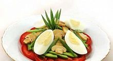Рецепт - Салат с шампиньонами и авокадо