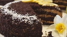 Рецепт - Шоколадный торт на Кипятке с карамельным кремом. Супер Вкусный Шоколадный торт!