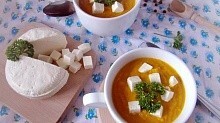 Рецепт - Крем-суп из моркови с сыром