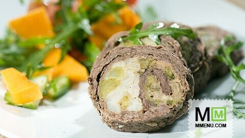 Мясо, фаршированное овощами, в мультиварке Мясо, фаршированное овощами, в мультиварке