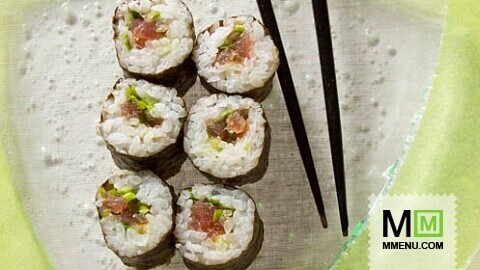 Неги торо маки (суши с измельченным тунцом и луком) Неги торо маки (суши с измельченным тунцом и луком)