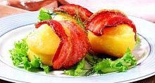 Рецепт - Картофель с беконом и сыром