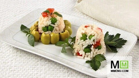 Рис с зеленым горошком Рис с зеленым горошком