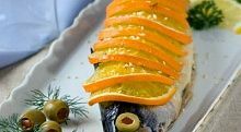 Рецепт - Скумбрия в апельсиновом соусе