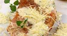 Рецепт - Филе цыпленка с сырным соусом