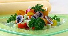 Рецепт - Салат овощной с шампиньонами
