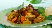 Рецепт - Ризотто с телятиной и овощами