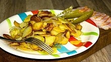 Рецепт - Жареная картошка. Как мы вкусно пожарили картошку. 