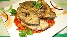 Рецепт - Карп с овощами