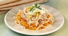Рецепт - Салат из кальмаров с кукурузой (2)