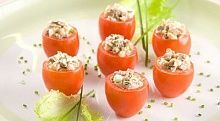 Рецепт - Помидоры черри с копченой уткой