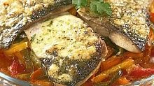 Рецепт - Рыба, запеченная с овощами