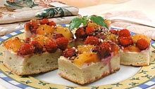 Рецепт - Малиновое пирожное с орехами