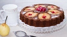 Рецепт - Шоколадный пирог с грушами