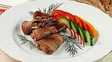Рецепт - Рулетики из языка