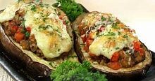 Рецепт - Баклажаны с сыром и помидорами