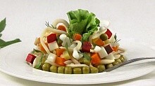 Рецепт - Винегрет с кальмарами