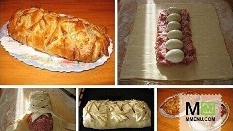 Мясной рулет в тесте по-домашнему Мясной рулет в тесте по-домашнему
