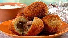 Рецепт - Картофельные крокеты с мясом