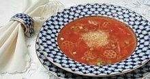 Рецепт - Суп из фасоли с овощами