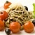 Спагетти с маслинами и грибами