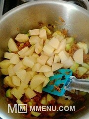 Приготовление блюда по рецепту - Крем-суп из кабачков со сливками. Шаг 5